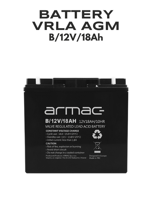 BATTERY B/12V/18Ah
